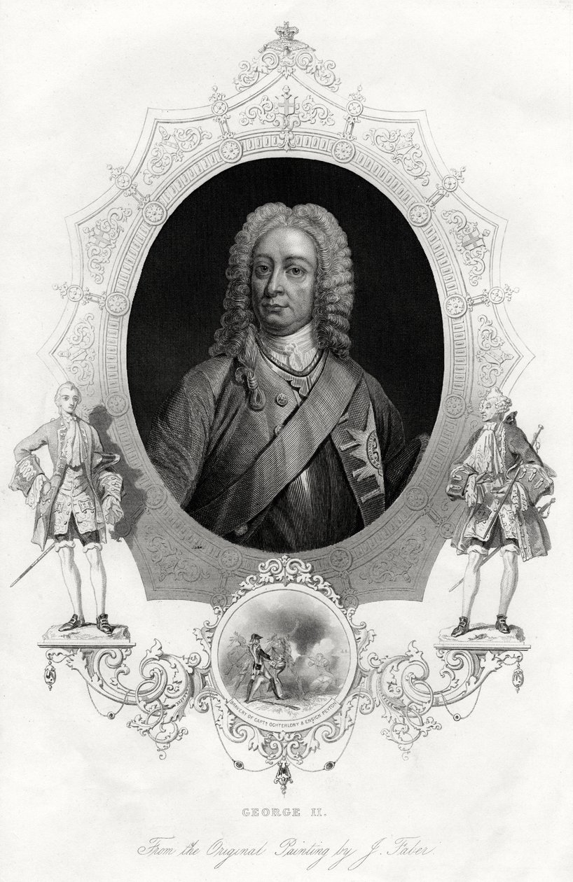 George II, konge av Storbritannia og Irland, 1860 av Unbekannt