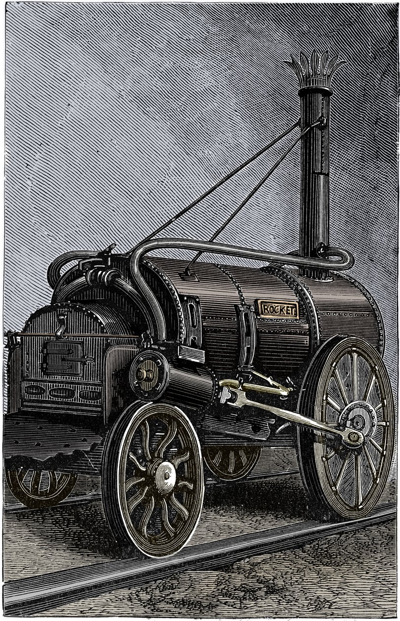 George Stephensons lokomotiv Rocket, 1829 1892 av Unbekannt