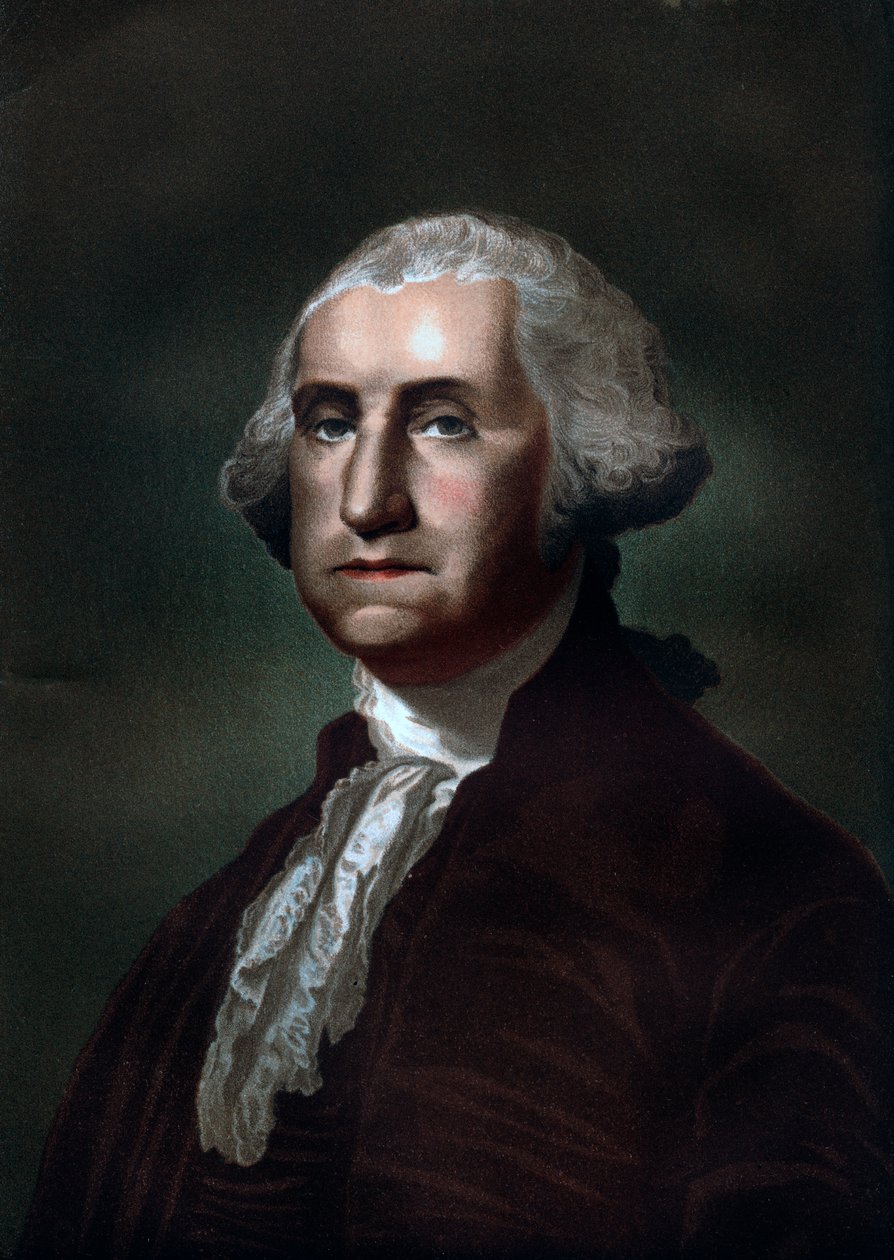 George Washington 1732-1799, første president i USA, 1837 av Unbekannt