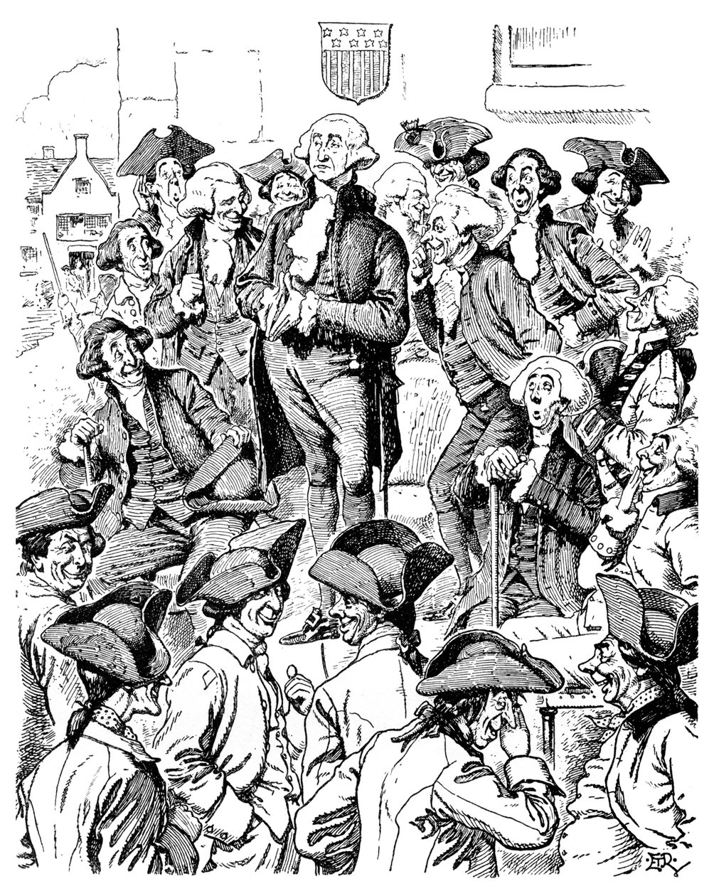 George Washington prøver å fortelle en løgn, 1901 av Unbekannt