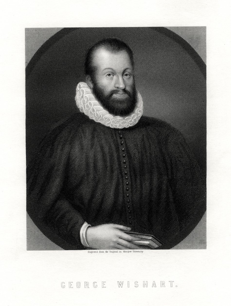 George Wishart , skotsk religiøs reformator og protestantisk martyr, 1800-tallet av Unbekannt