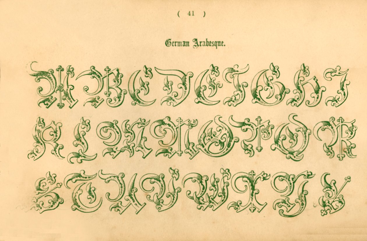 Tysk arabesk, 1862 av Unbekannt