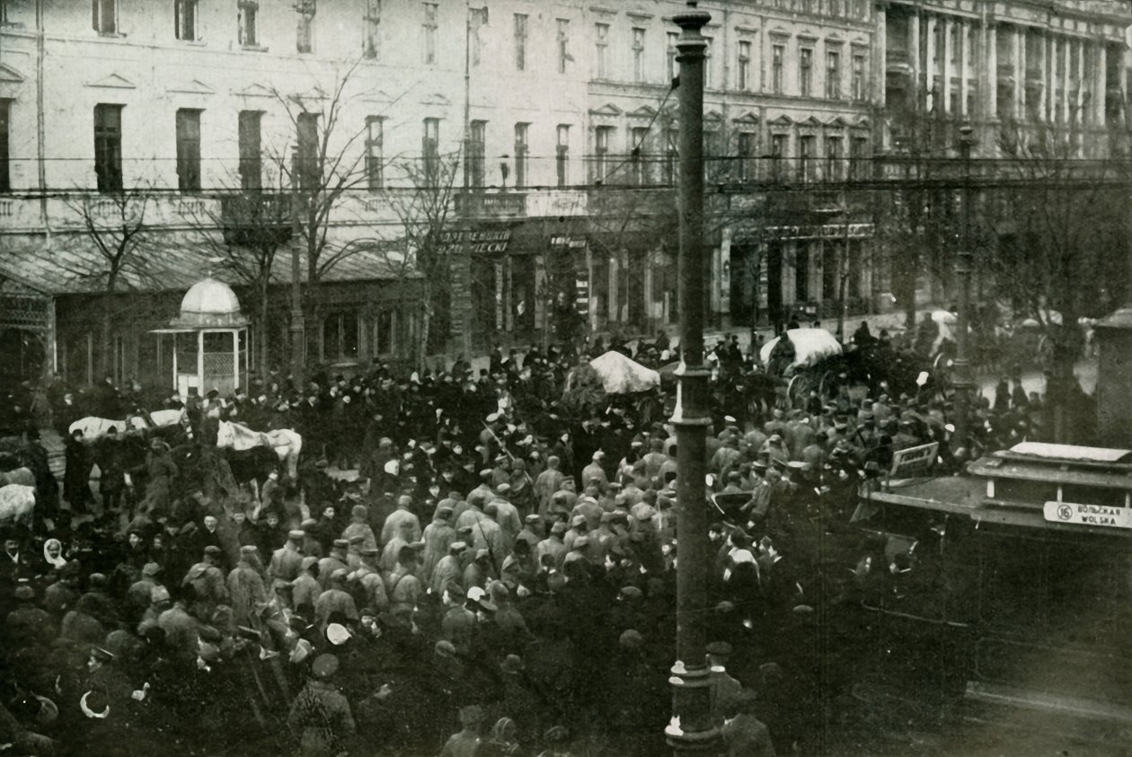 Tyske fanger i Warszawa, 1919. av Unbekannt