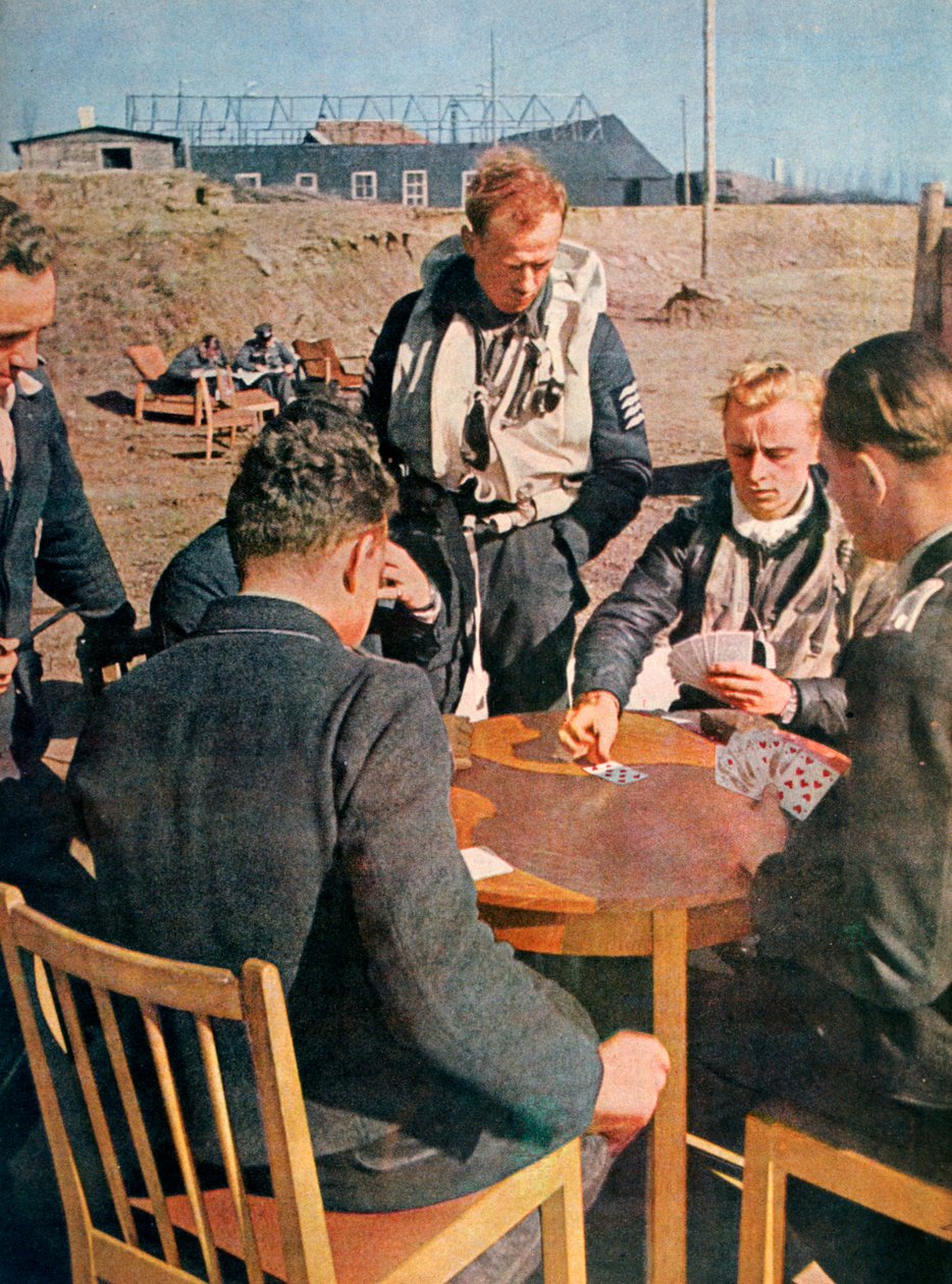 Tyske flyvere uten tjeneste, Frankrike, 1943 av Unbekannt