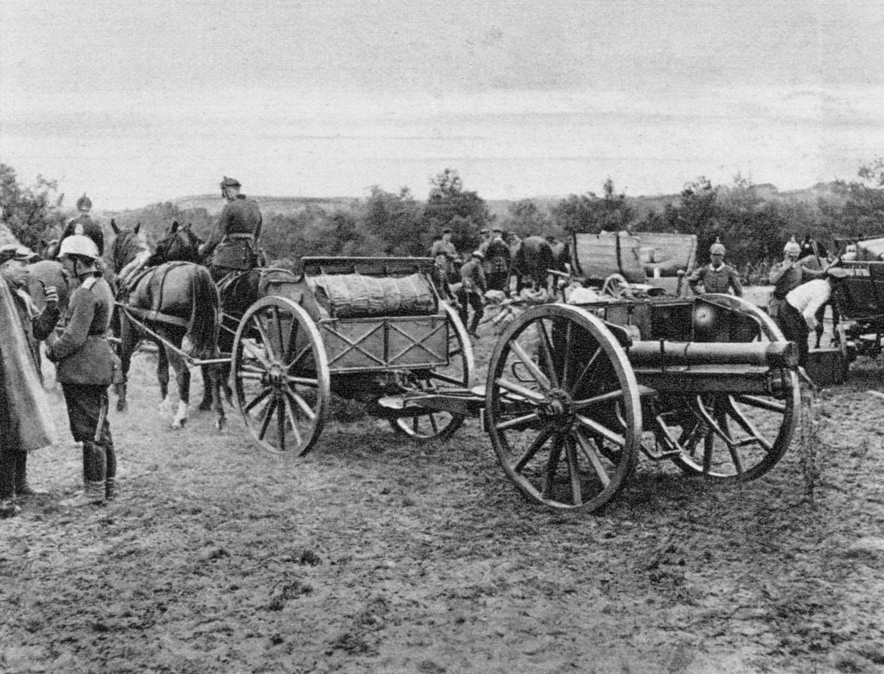 Tysk artilleri, første verdenskrig, 1915 av Unbekannt