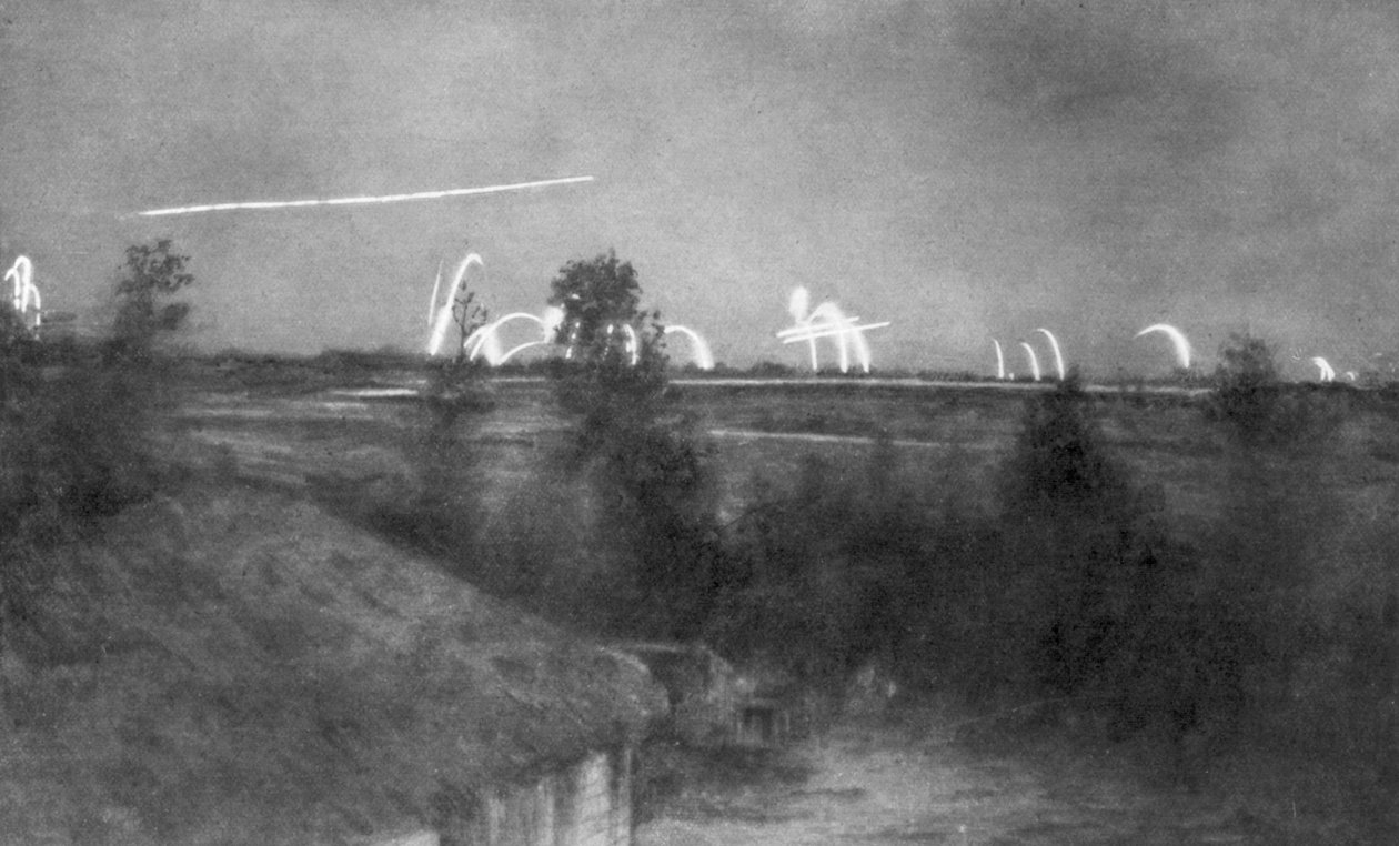 Tysk artilleri, Champagnefronten, Frankrike, første verdenskrig, 1915 1929 av Unbekannt