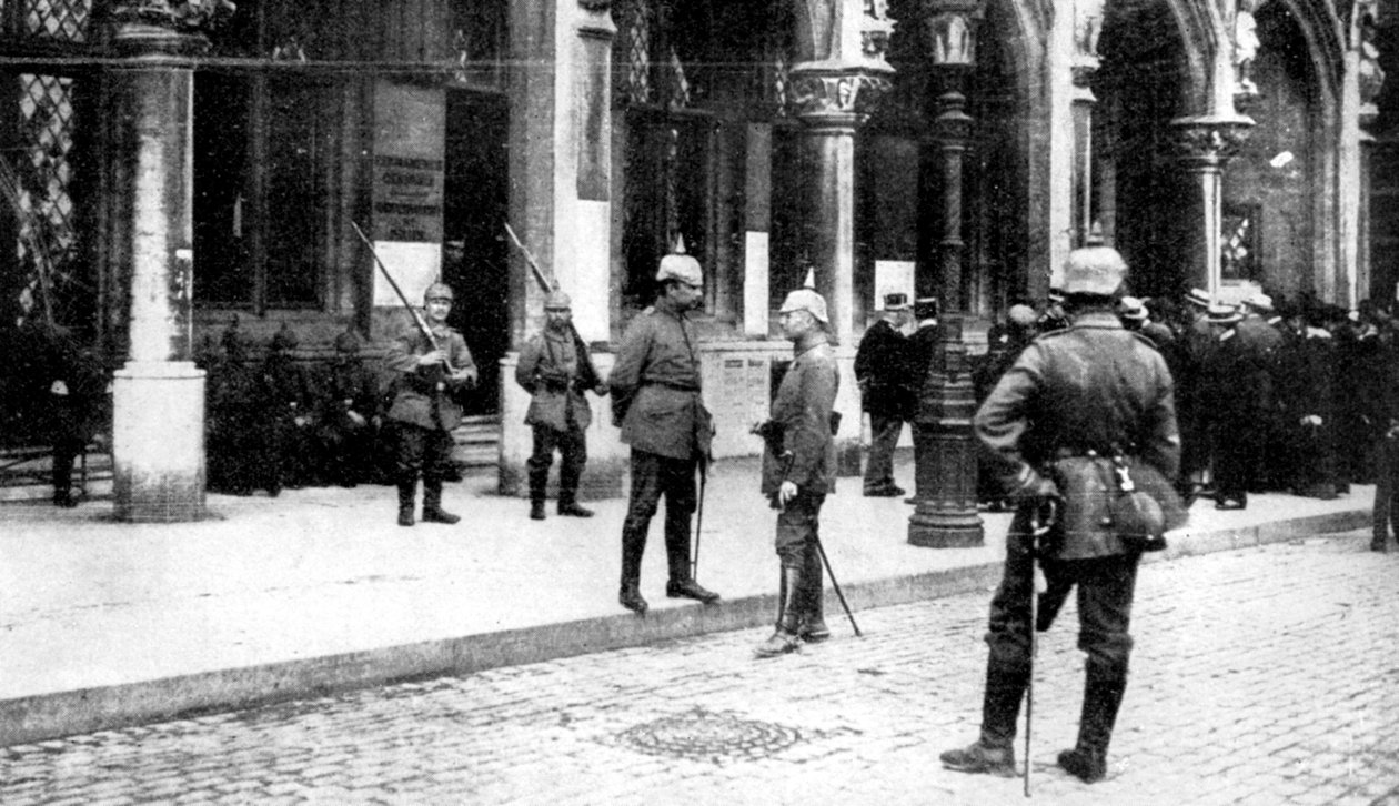 Tysk okkupasjon av Brussel, første verdenskrig, 1914 av Unbekannt