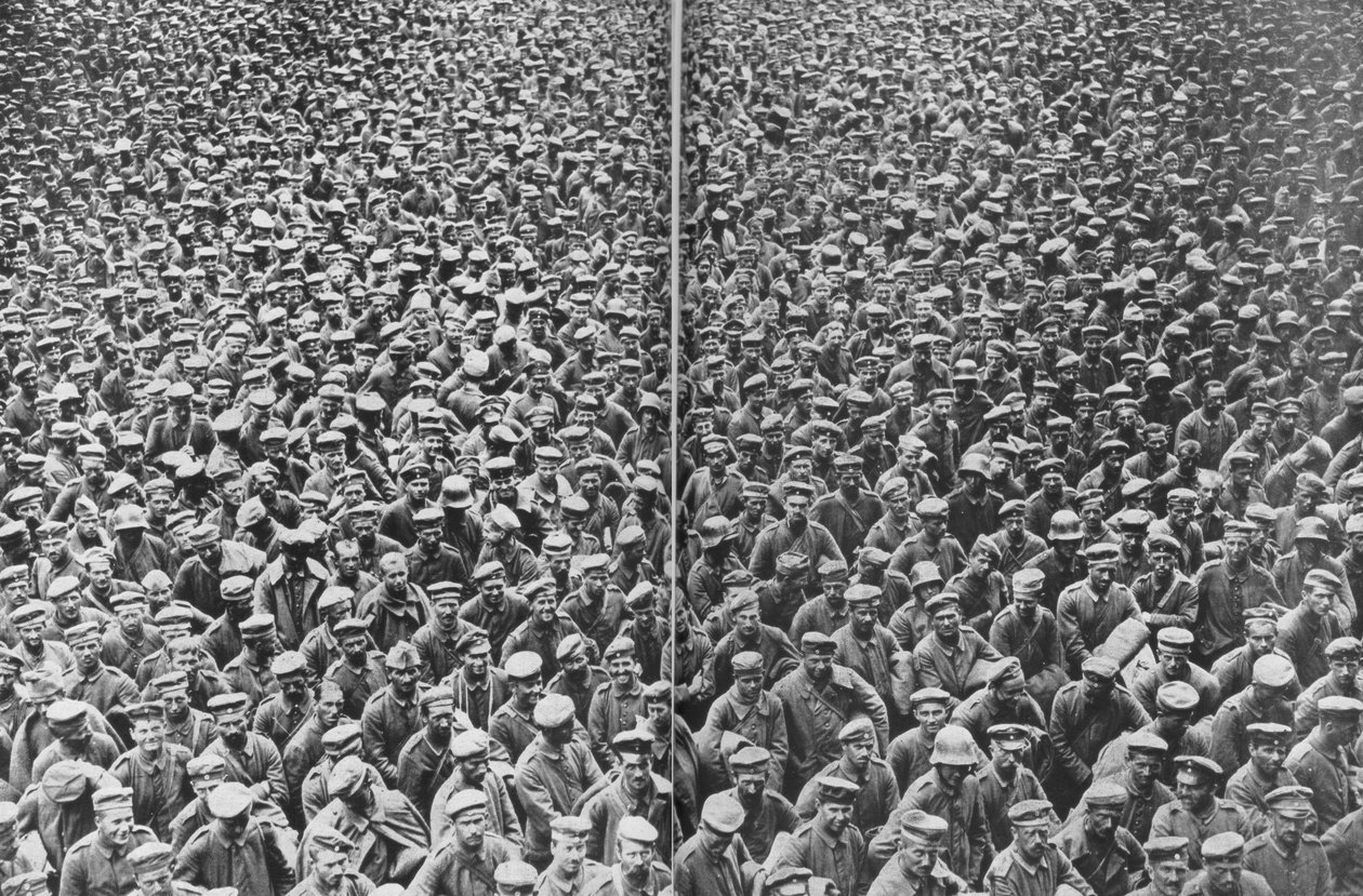 Tyske fanger tatt til fange av den 3. og 4. britiske hæren, Somme, Frankrike, 21.–22. august, 1918 av Unbekannt