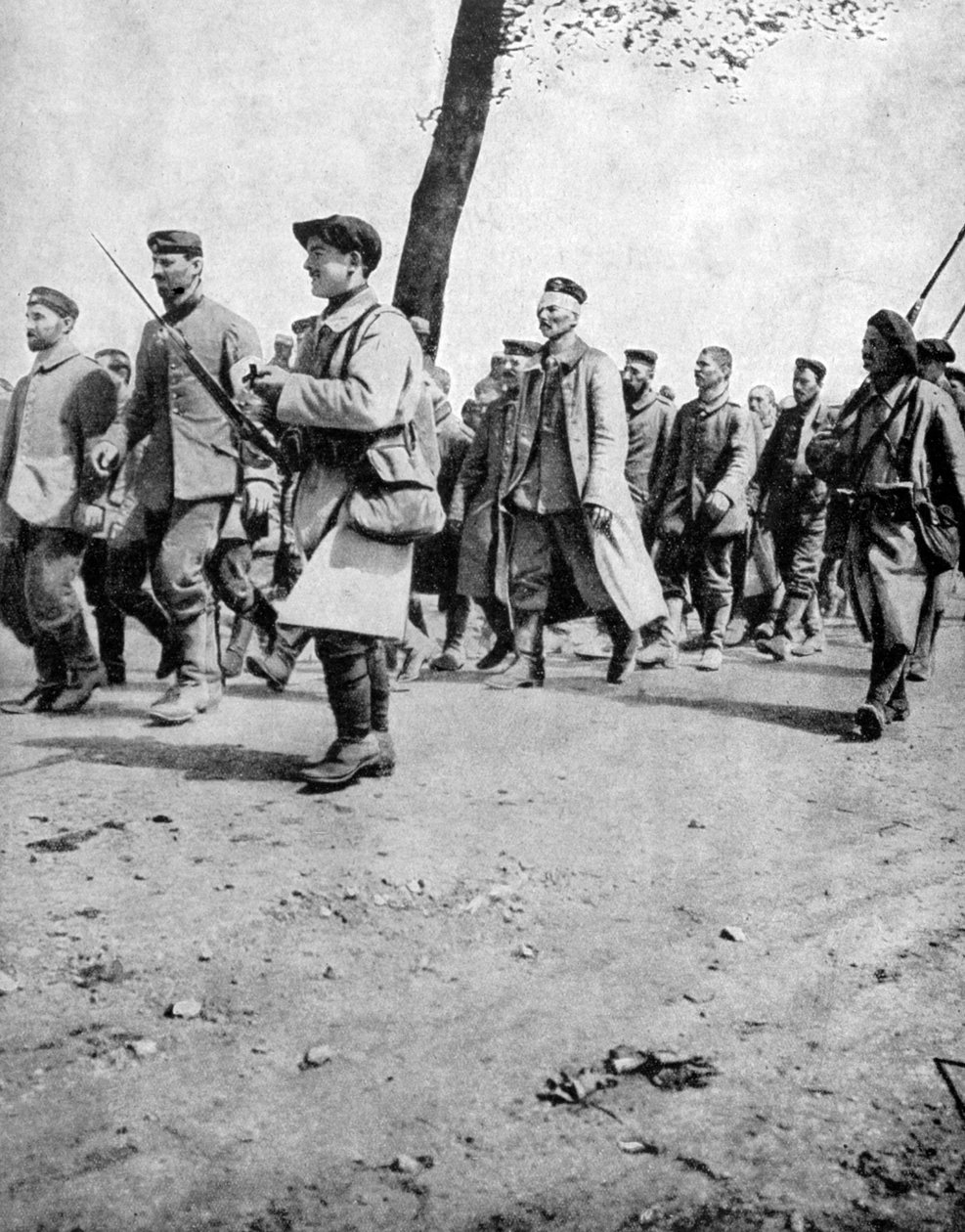 Tyske fanger fra det andre slaget ved Artois, Frankrike, første verdenskrig, 1915 av Unbekannt