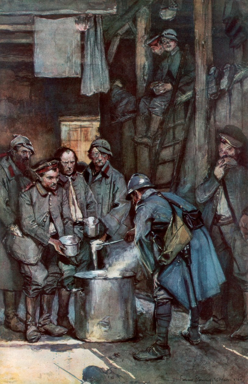 Tyske fanger i Souville, Verdun, Frankrike, 26. mars 1916, 1926 av Unbekannt