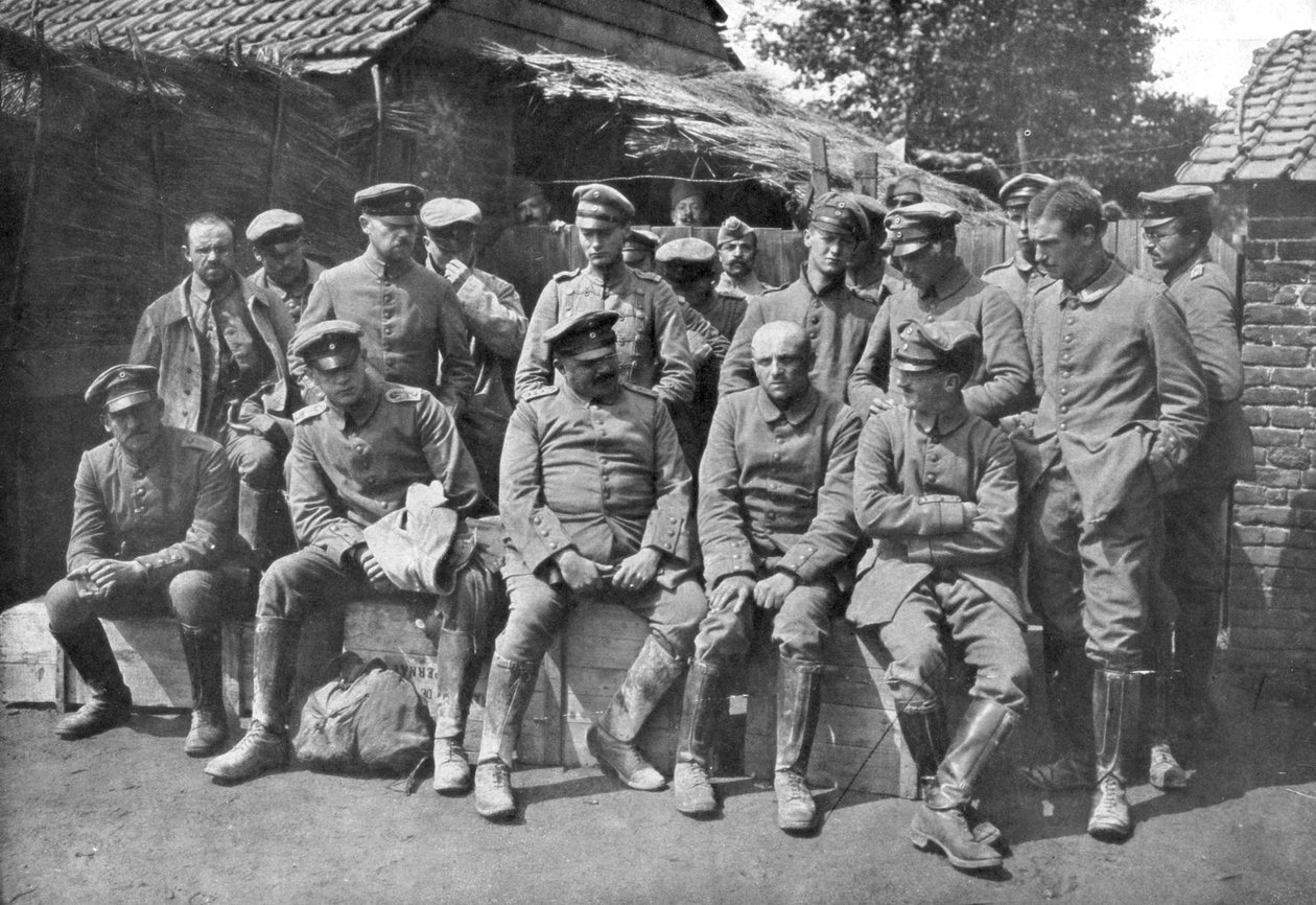 Tyske krigsfanger, Ypres, Belgia, 1914 av Unbekannt