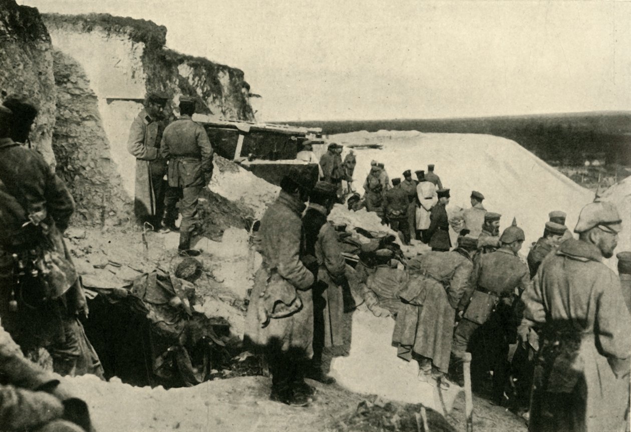 Tyske soldater ved Hulluch i Nord-Frankrike, første verdenskrig, c1915, c1920. av Unbekannt
