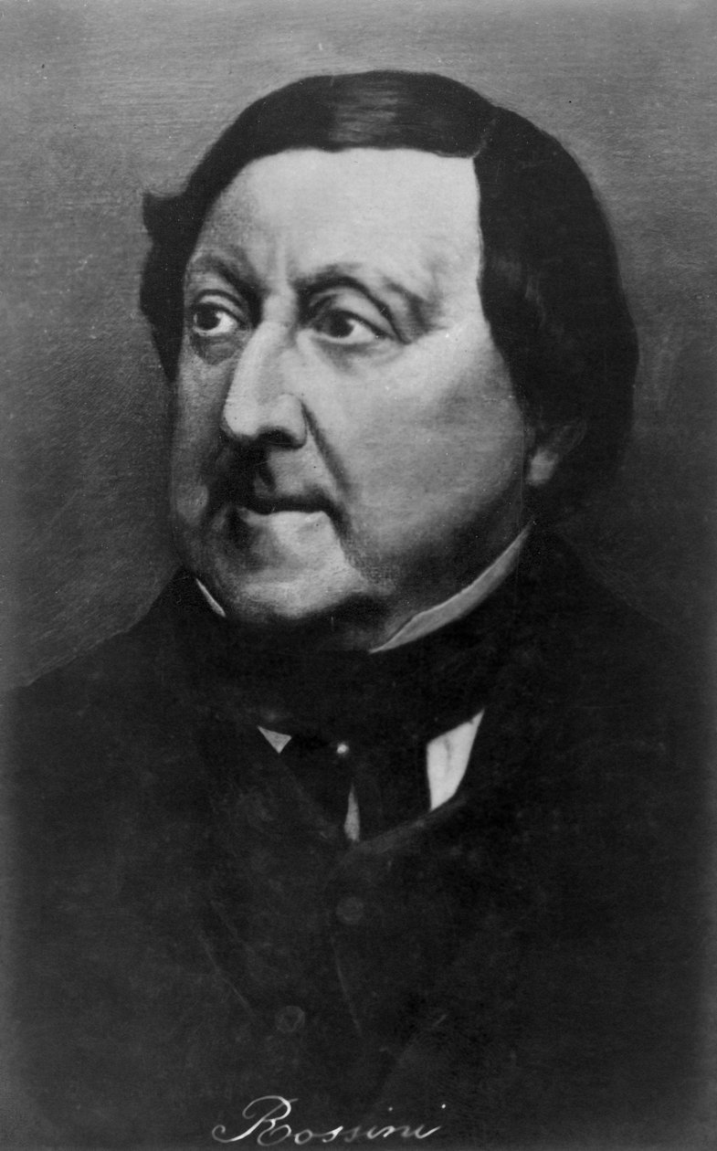 Gioachino Rossini 1792-1868, italiensk komponist, 1900-tallet av Unbekannt