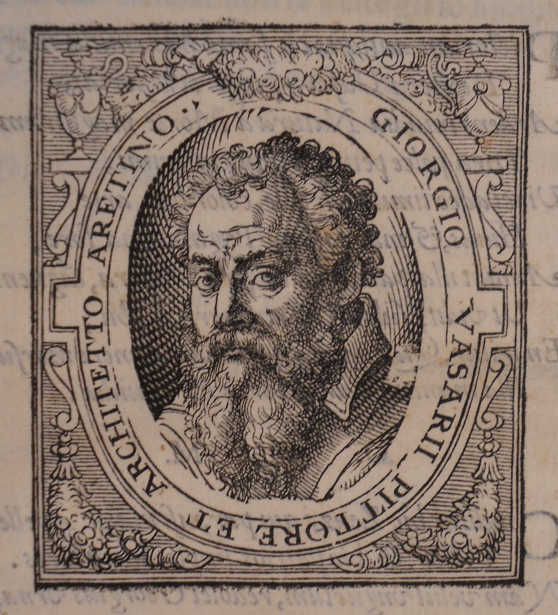 Giorgio Vasari. Fra: Giorgio Vasari, Livet til de mest utmerkede italienske malere, skulptører og arkitekter, 1568 av Unbekannt