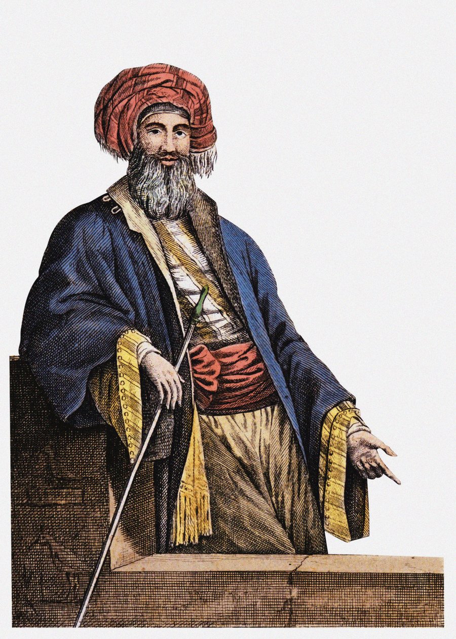 Giovanni Battista Belzoni 1778-1823 Frontispice fra reiser til Egypt og Nubia, 1825 av Unbekannt