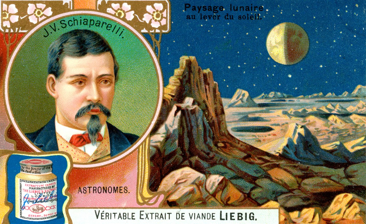 Giovanni Virginio Schiaparelli, italiensk astronom, ca 1900 av Unbekannt