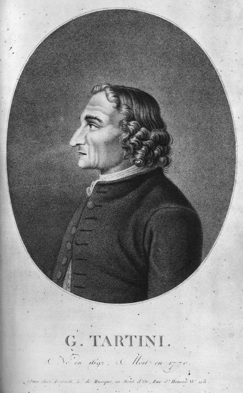 Giuseppe Tartini 1692-1770 var en italiensk barokkkomponist og fiolinist av Unbekannt