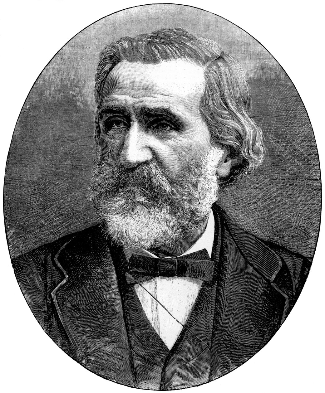 Giuseppe Verdi , italiensk operakomponist, 1887 av Unbekannt