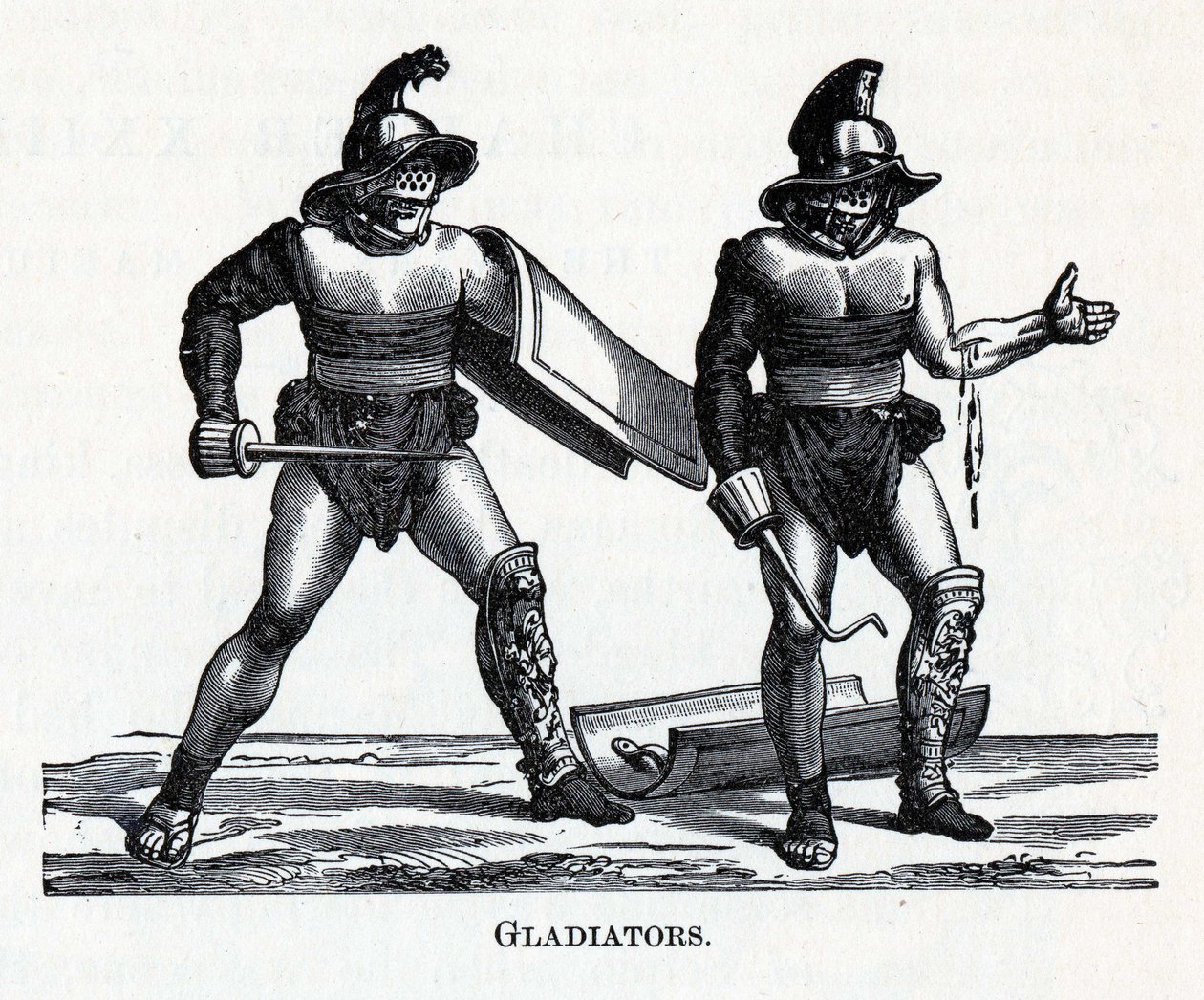 Gladiatorer, 1882 av Unbekannt