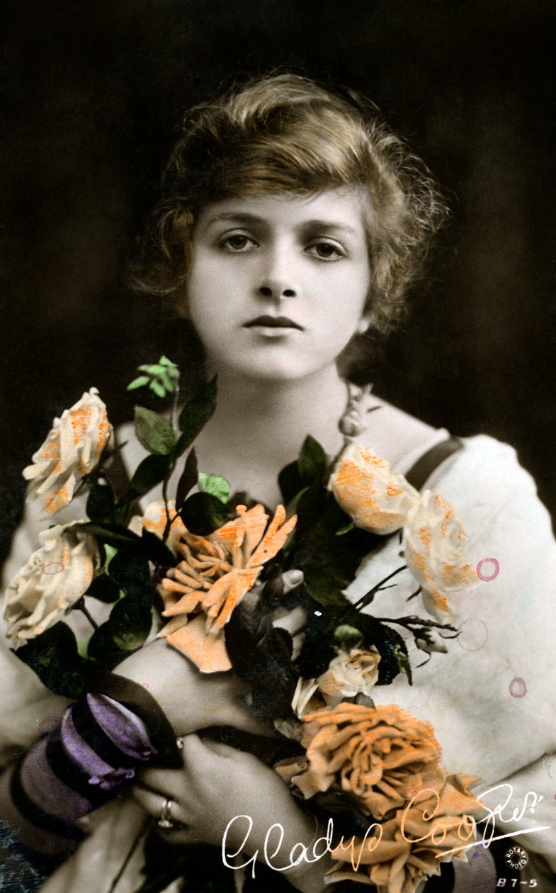 Gladys Cooper 1888-1971, engelsk skuespillerinne, tidlig på 1900-tallet av Unbekannt