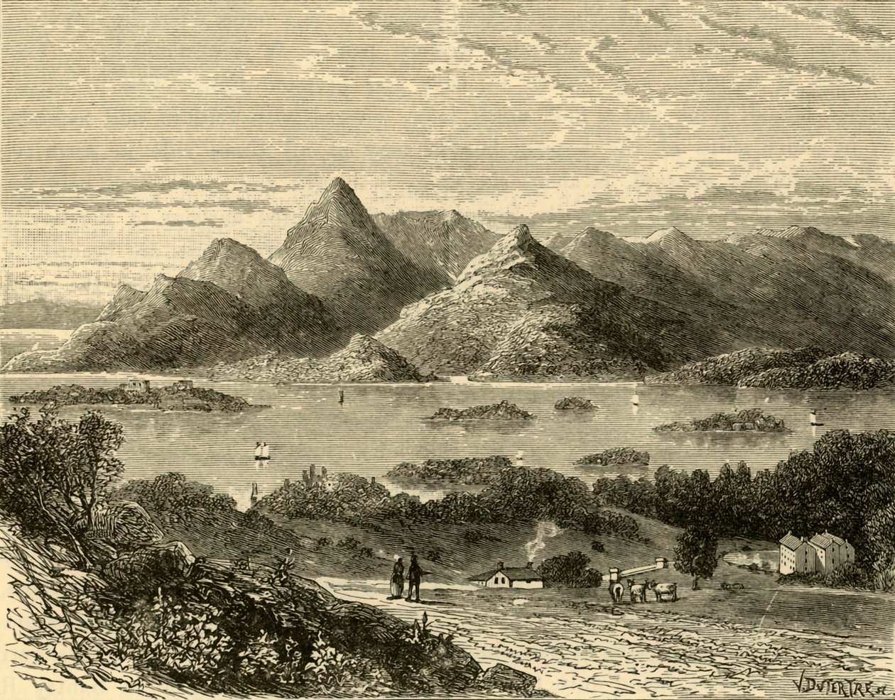 Glengariff Harbour og Bantry Bay fra Eccles Hotel, 1898. av Unbekannt