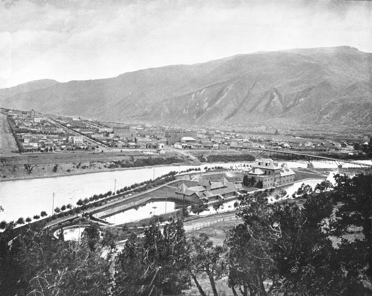 Glenwood Springs og Bath-House, Colorado, USA, c1900. av Unbekannt