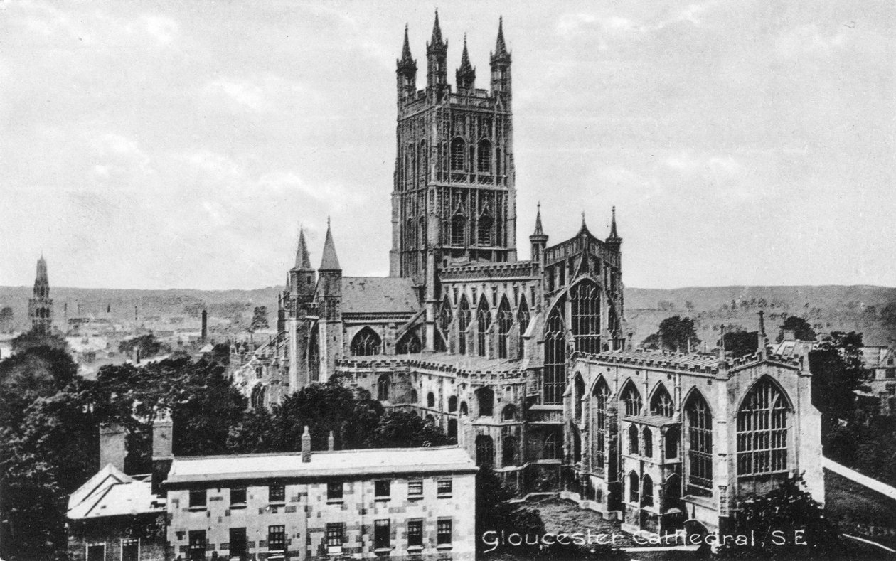 Gloucester Cathedral, Gloucester, Gloucestershire, tidlig på 1900-tallet av Unbekannt