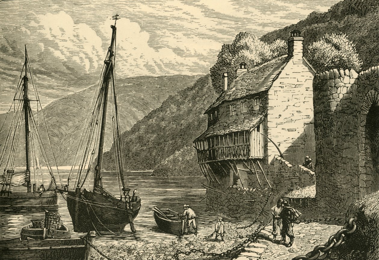 Glovelly Harbour, 1898. av Unbekannt