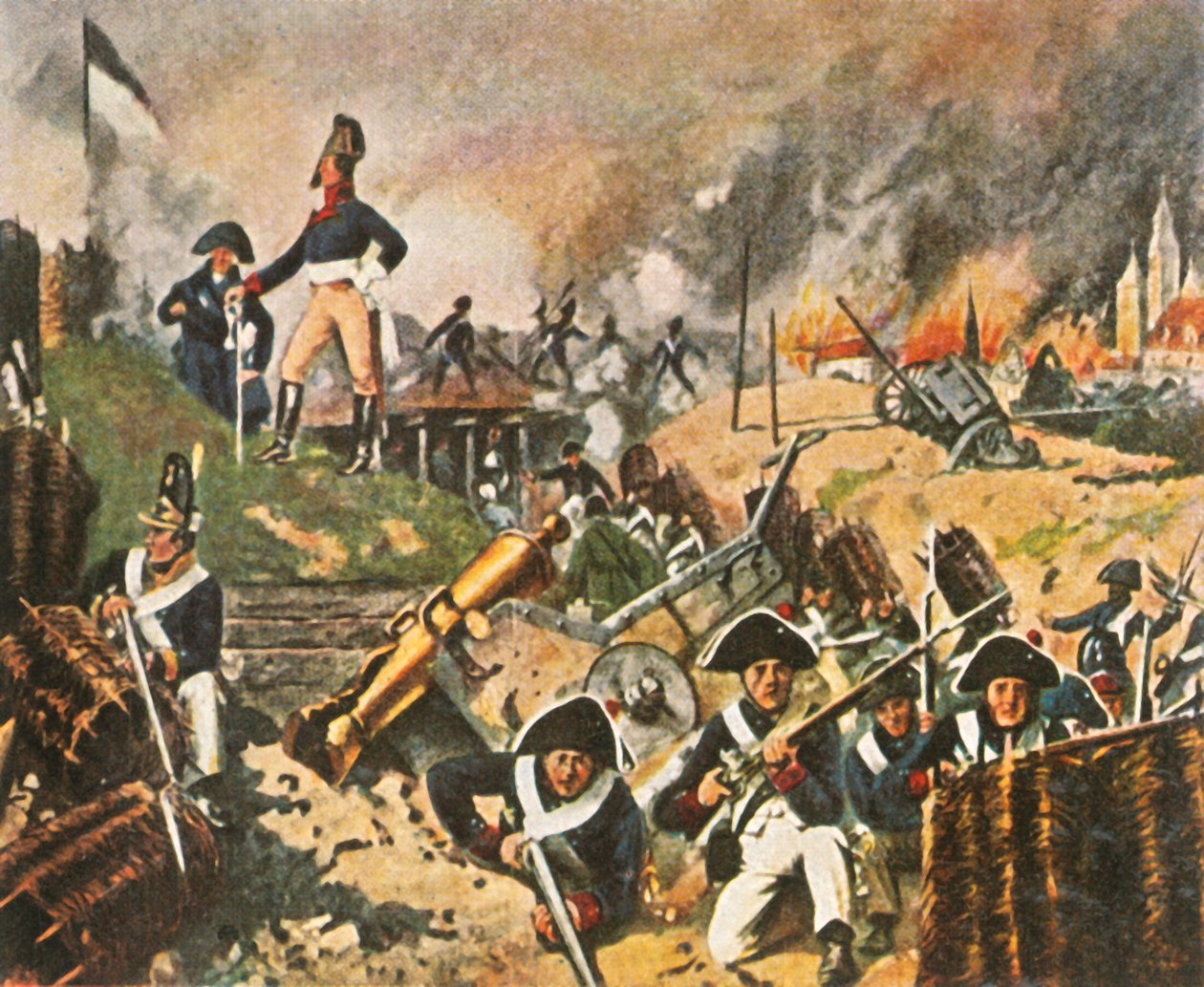 Gneisenau og Nettelbeck på vollene til Kolberg, 1807, 1936. av Unbekannt