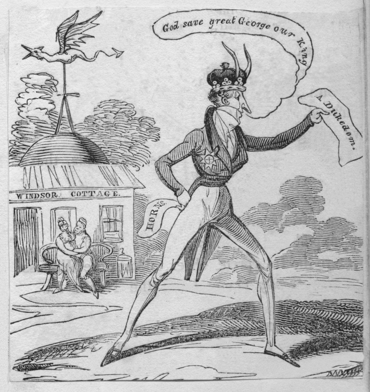 Gud bevare den store George vår konge, c1820. av Unbekannt