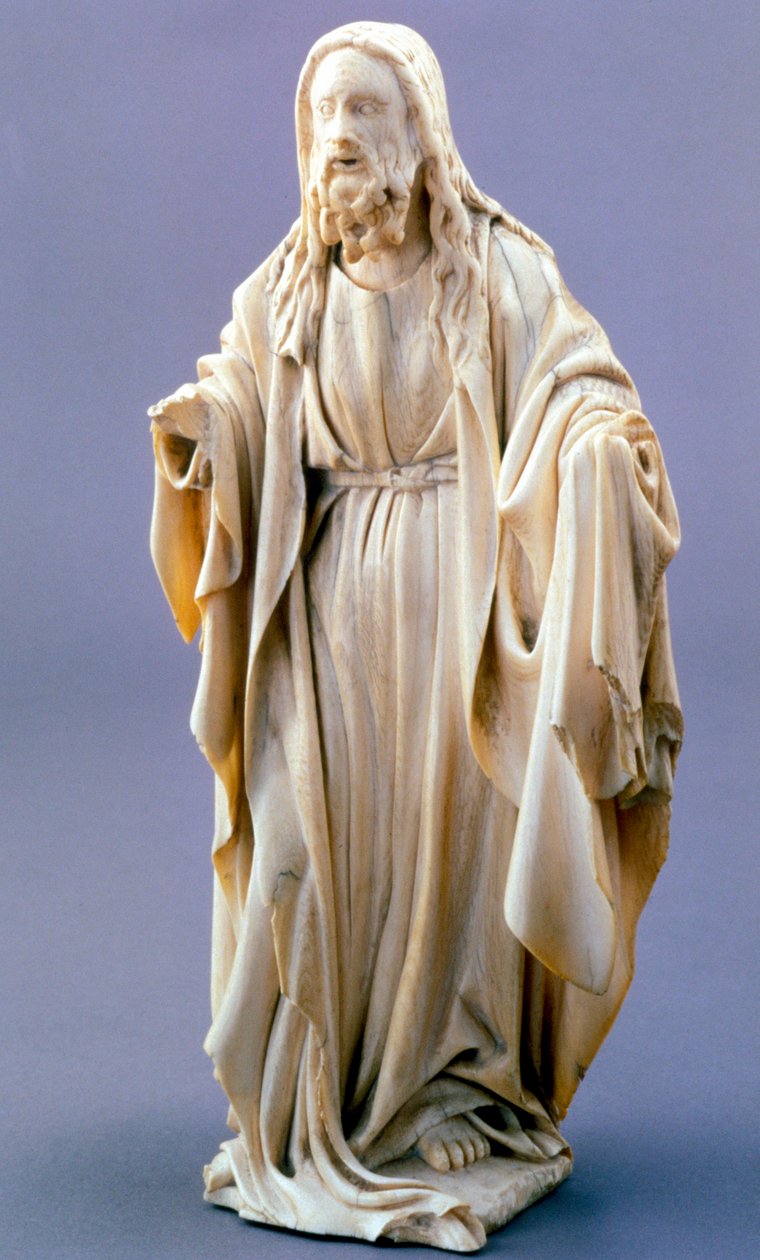 Gud Faderen, anonymt flamsk elfenben, 1400-1425 av Unbekannt