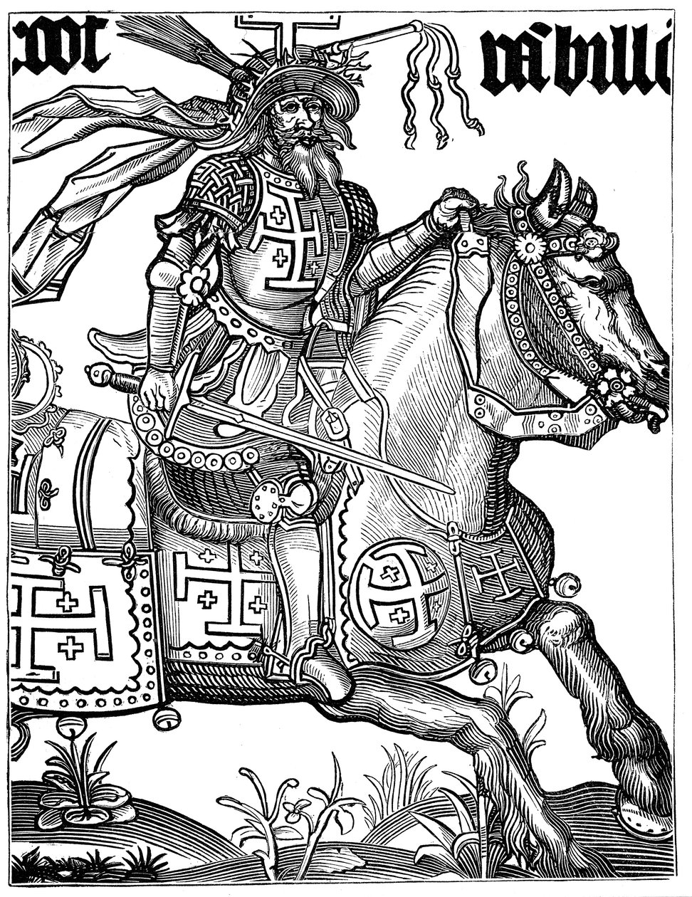 Godfrey of Bouillon, fransk korsfarer fra 1000-tallet, 1400-tallet av Unbekannt