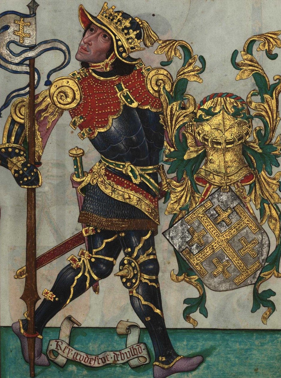 Godfrey of Bouillon fra Livro do Ameiro-Mor, 1509 av Unbekannt