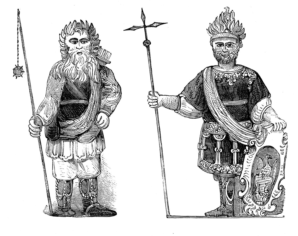 Gog og Magog, Guildhall, London, c1902 av Unbekannt