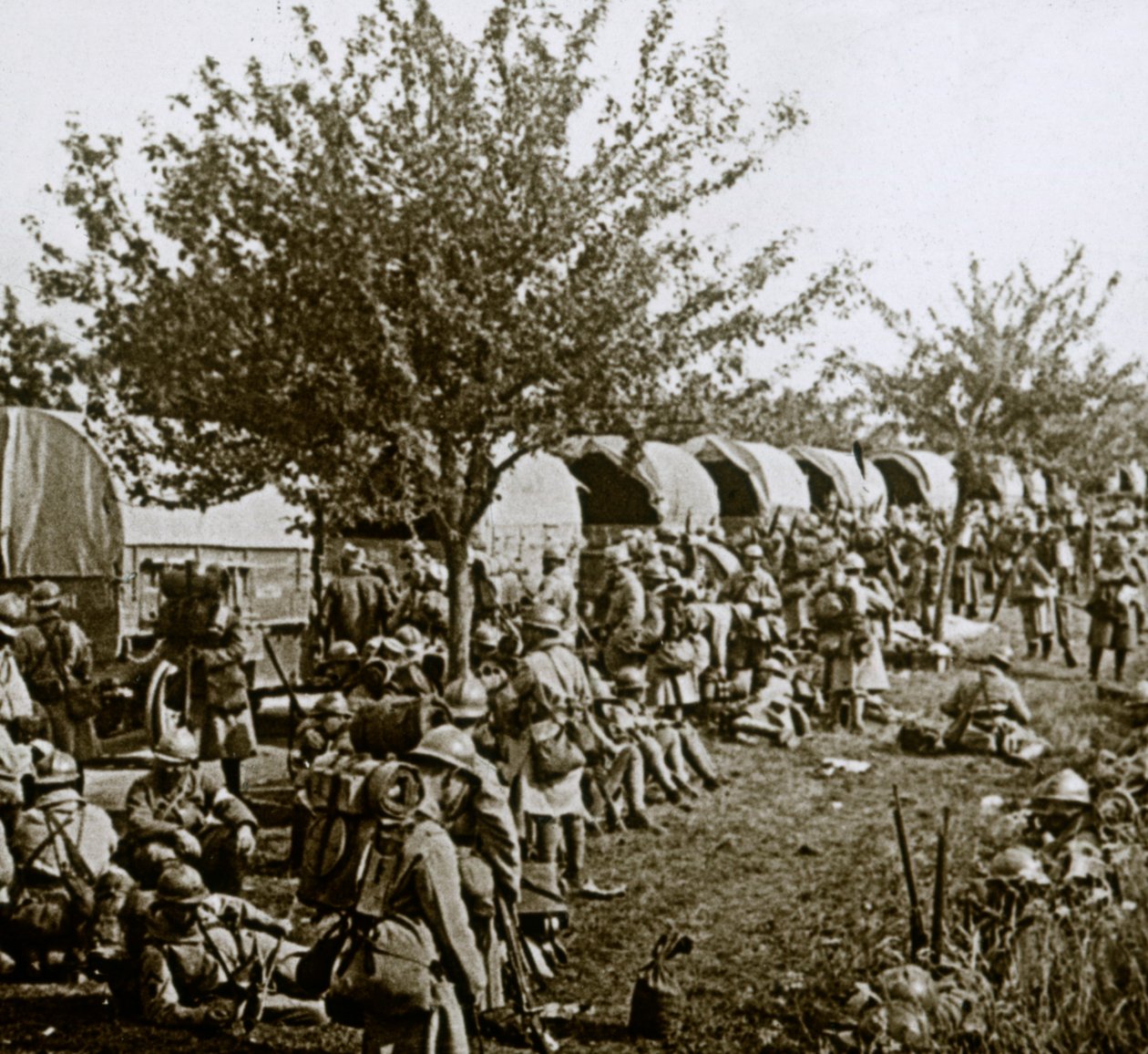 Går opp linjen til Verdun, Nord-Frankrike, c1914-c1918 av Unbekannt