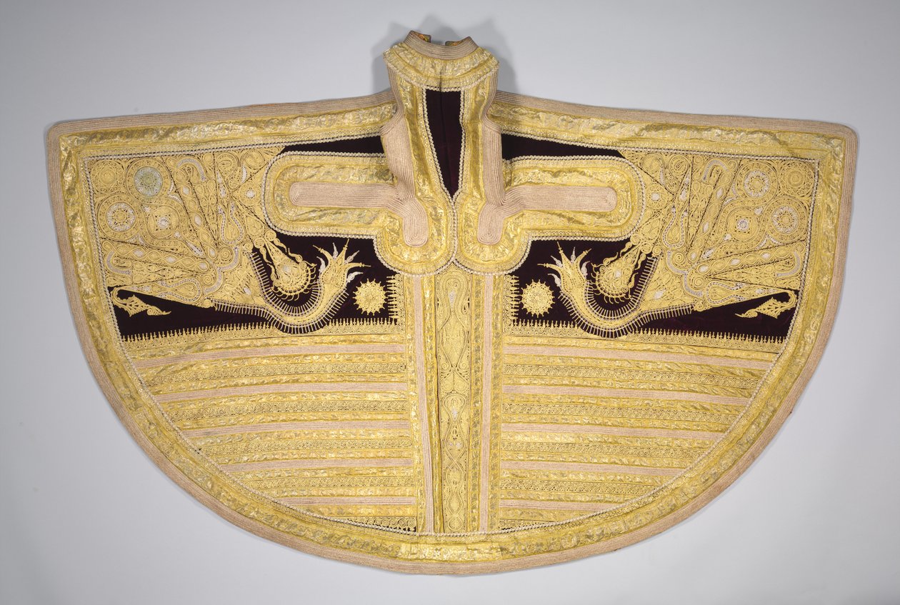 Brodert plagg med gulltråd for en kvinne, sent på 1800-tallet. av Unbekannt