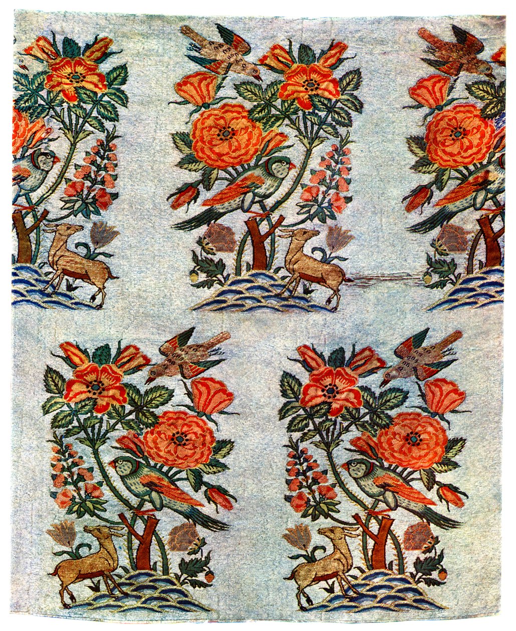 Gull- og sølvbrokade fra Isfahan, Iran, tidlig på 1600-tallet, 1931 av Unbekannt