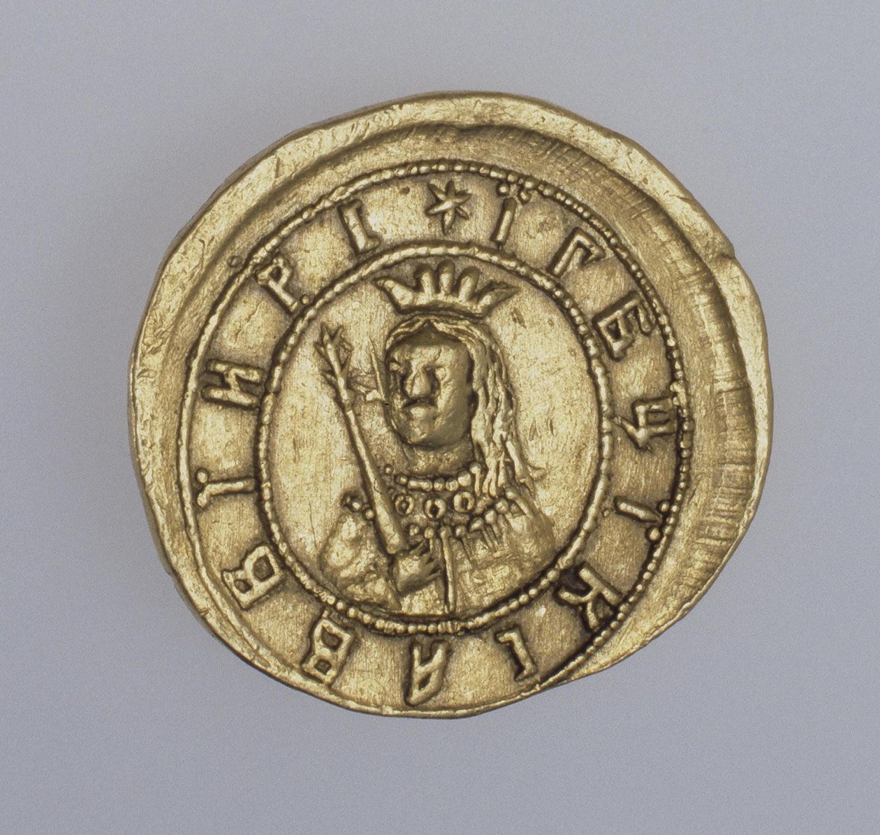 Gullmynt av regenten Sophia Alekseyevna, mellom 1682 og 1687 av Unbekannt