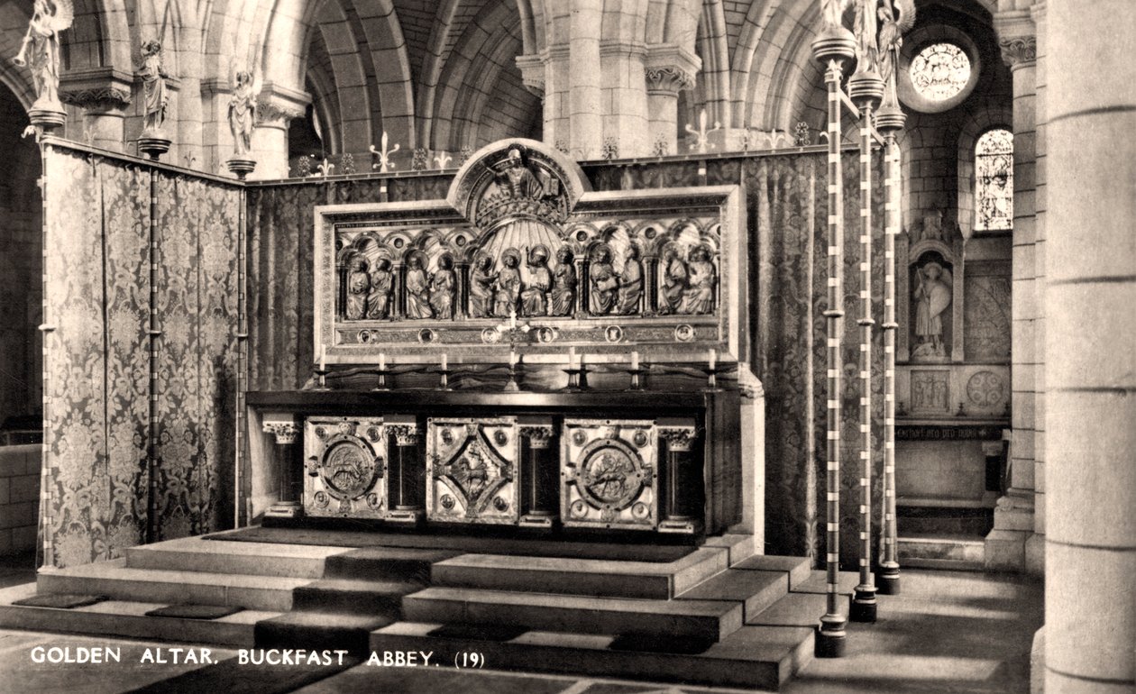 Golden Altar, Buckfast, Abbey, 20. århundre av Unbekannt