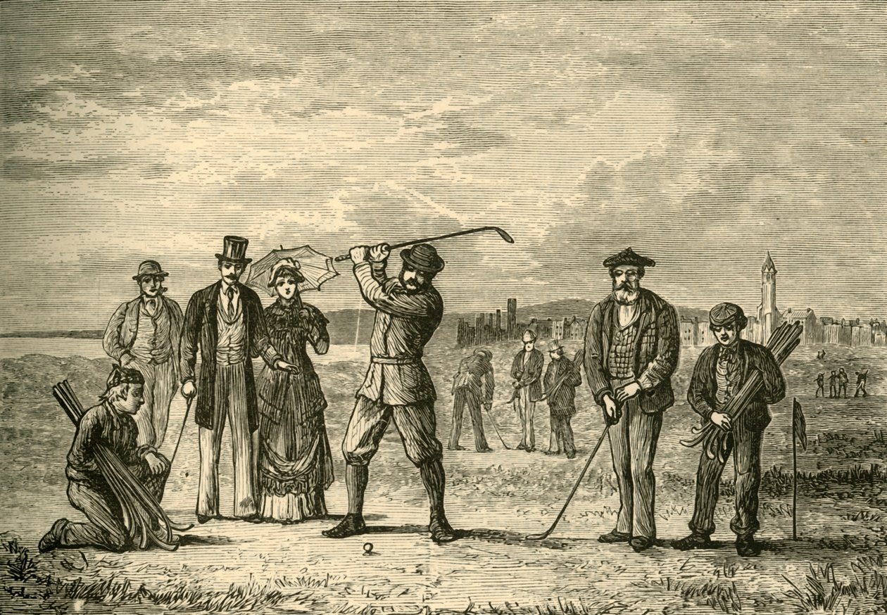 Golf on the Links, 1898. av Unbekannt
