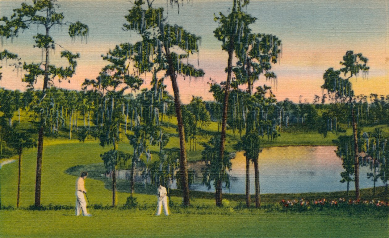 Golf, en helårssport i Florida, c1939 av Unbekannt