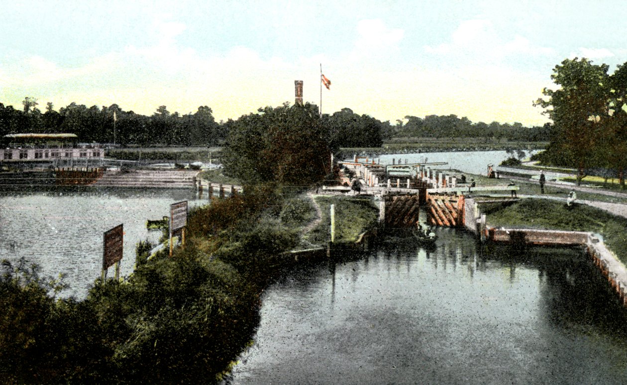 Goring Lock, Oxfordshire, 1900-tallet av Unbekannt