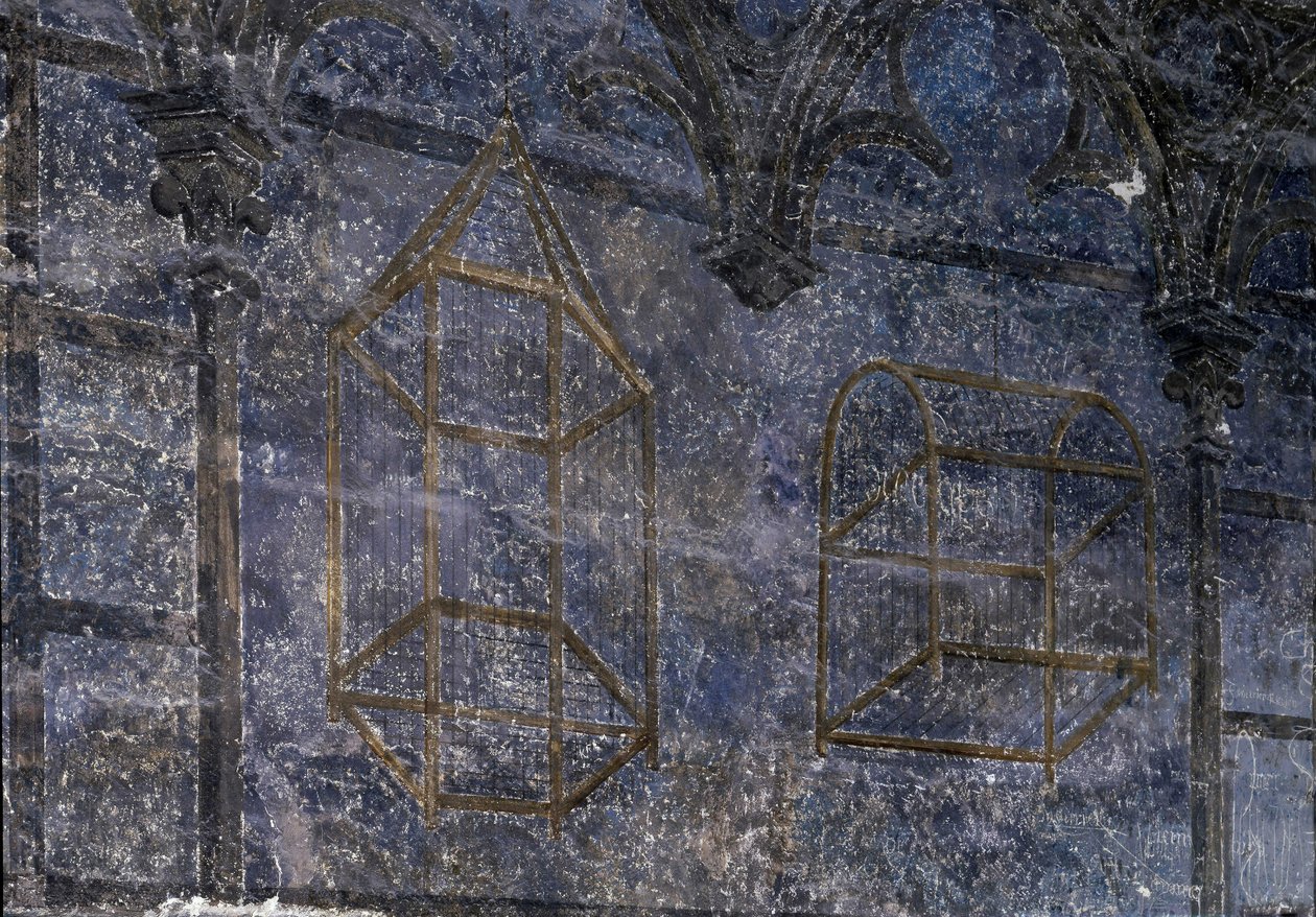 Gotisk kunst: Pavens rom: detaljer om burene - tårnet av engler. 1336-1337, pavepalasset, Avignon av Unbekannt