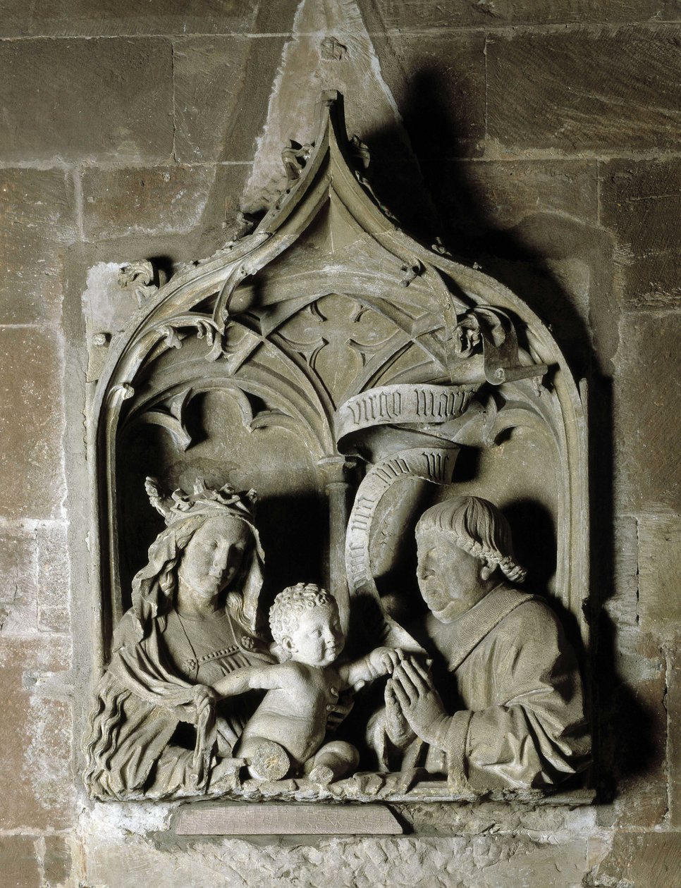 Gotisk kunst: epitafium av en kanonsteinskulptur av Nicholas av Leiden. 1463 Notre Dame-katedralen Strasbourg (Bas-Rhin) av Unbekannt