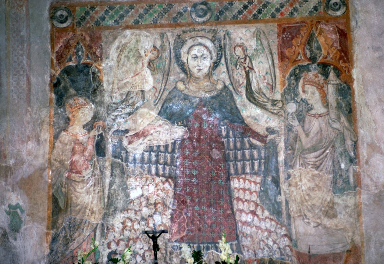 Gotisk veggmaleri i St James' kirke i Koszeg, Ungarn, 1400-tallet av Unbekannt
