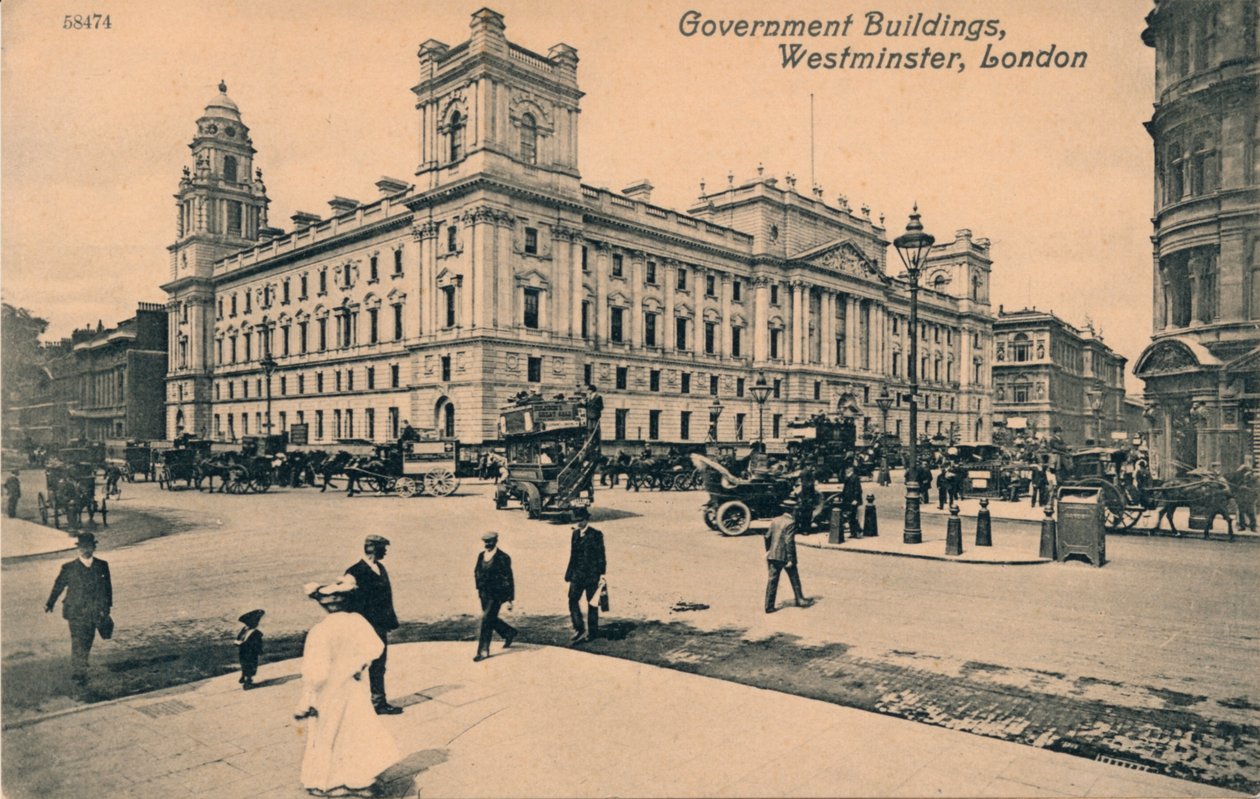 Regjeringskontorer Great George Street GOGGS, Westminster, London, c1910 av Unbekannt