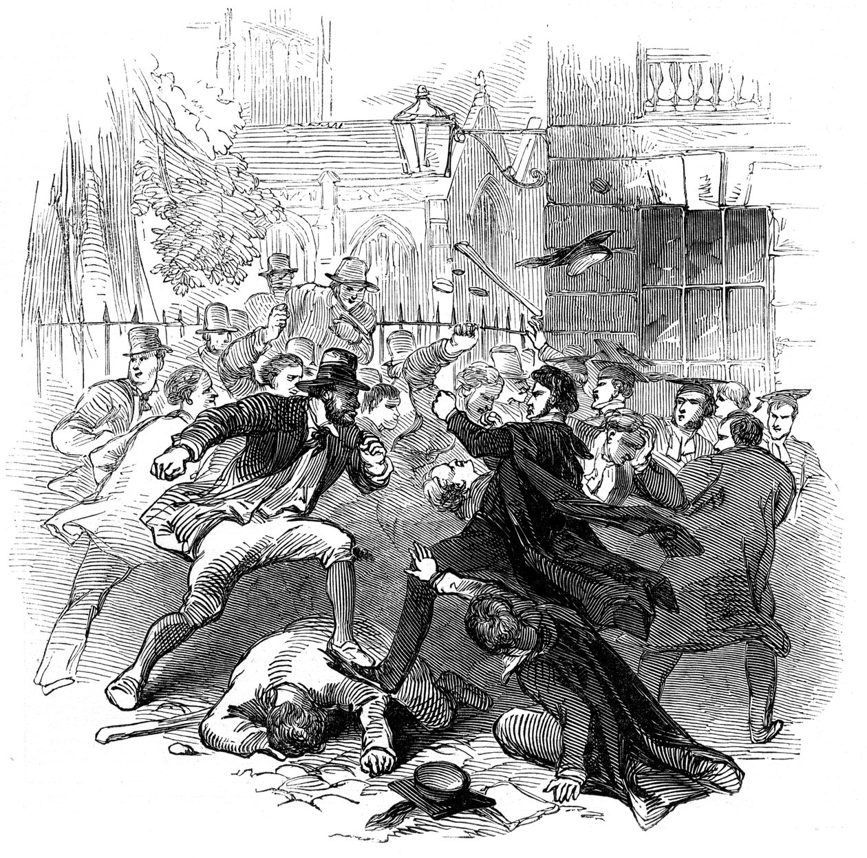 Kjole og byrekke, Oxford, 15. november 1845 av Unbekannt