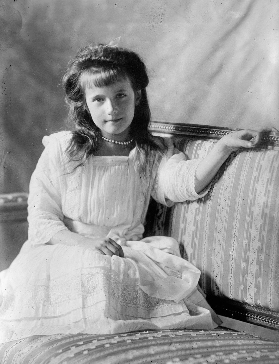 Storhertuginne Anastasia Nikolaevna av Russland, c1908-c1910 av Unbekannt