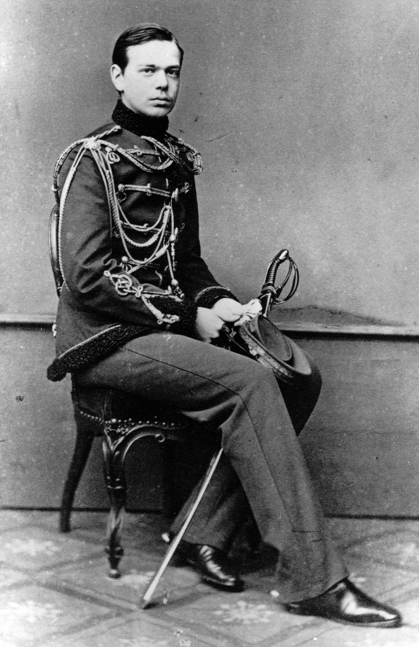 Storhertug Alexander Aleksandrovich av Russland, c1860-c1862 av Unbekannt