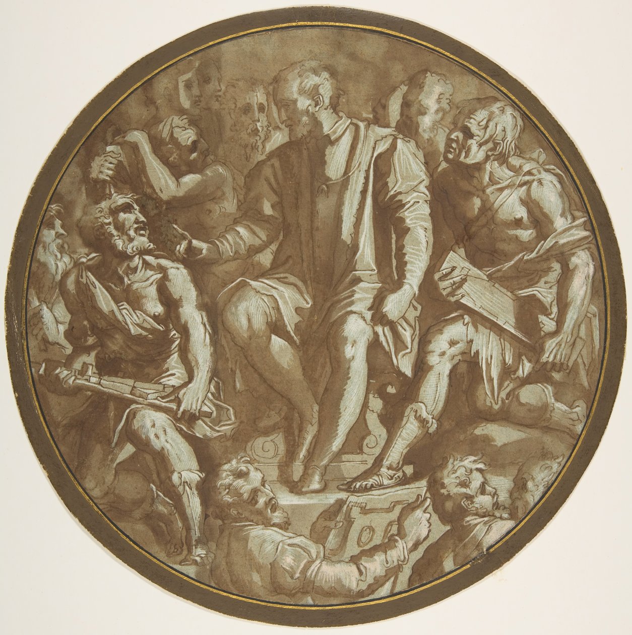 Storhertug Cosimo I av Toscana omgitt av sine kunstnere, ca. 1556-62. av Unbekannt